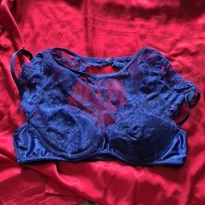 Frederick's of Hollywood Blue Lace Bra